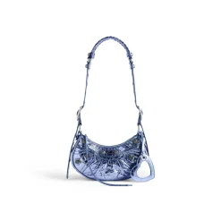 Borsa A Tracolla Le Cagole Xs Metallizzata da Donna in Viola