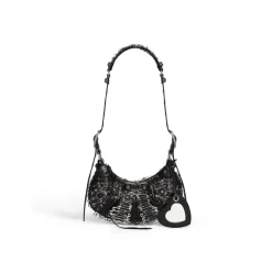 Borsa A Tracolla Le Cagole Xs Con Spille Da Balia da Donna in Nero