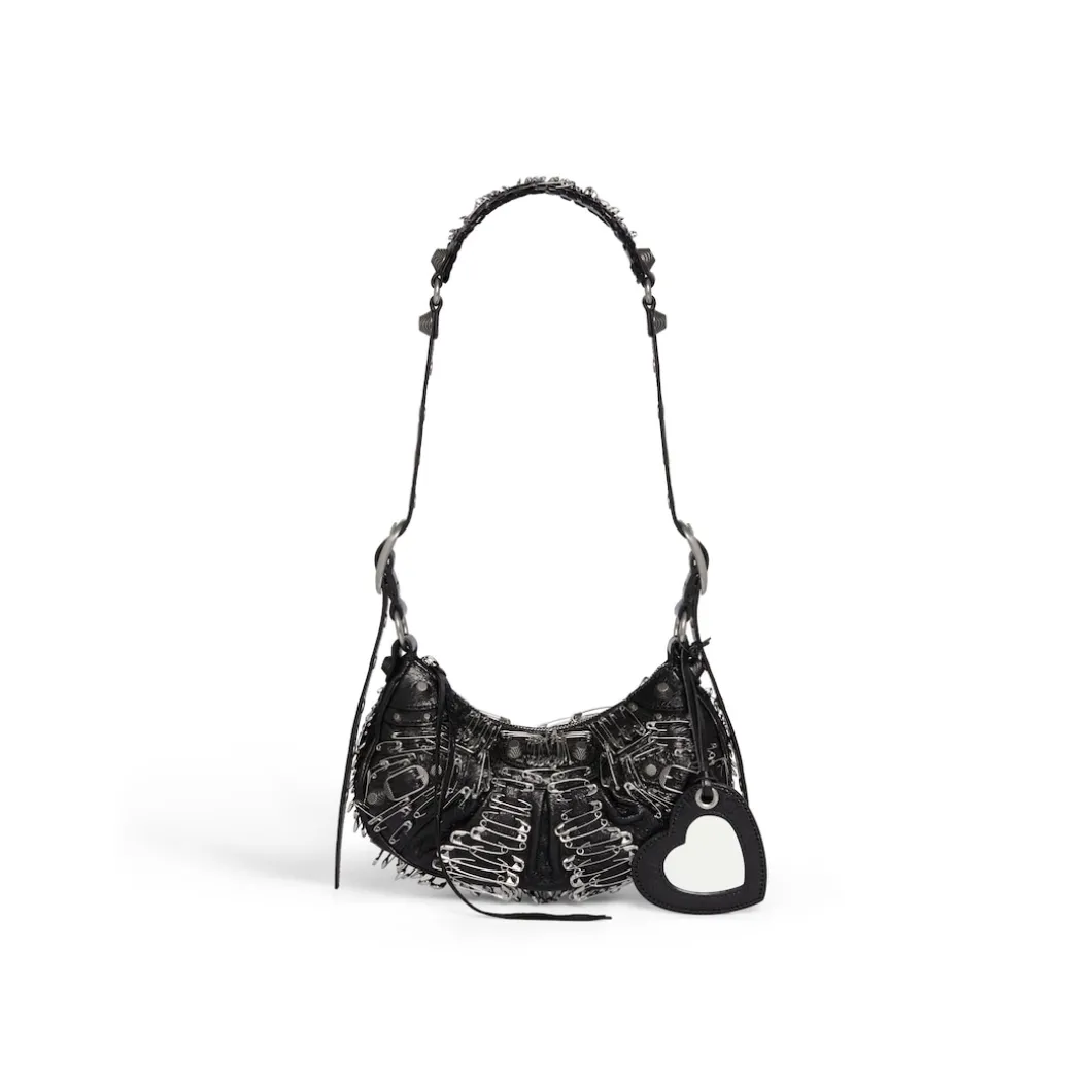 Borsa A Tracolla Le Cagole Xs Con Spille Da Balia da Donna in Nero