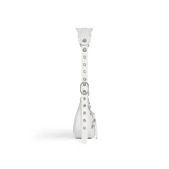 Borsa A Tracolla Le Cagole Xs Con Strass da Donna in Bianco