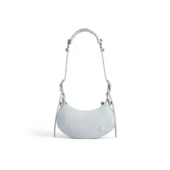 Borsa A Tracolla Le Cagole Xs In Denim Con Strass  da Donna in Azzurro
