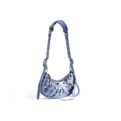 Borsa A Tracolla Le Cagole Xs Metallizzata da Donna in Viola