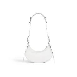 Borsa A Tracolla Le Cagole Xs Con Strass da Donna in Bianco