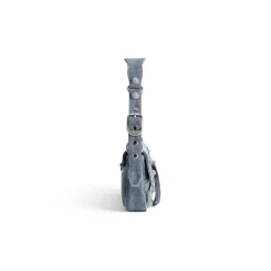 Borsa A Tracolla Le Cagole Piccola In Denim Con Strass da Donna in Blu