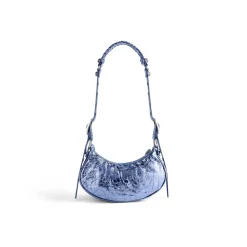Borsa A Tracolla Le Cagole Xs Metallizzata da Donna in Viola
