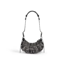 Borsa A Tracolla Le Cagole Xs Con Spille Da Balia da Donna in Nero