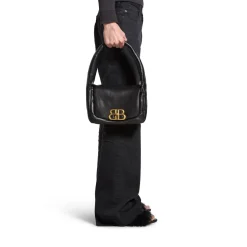 Borsa A Tracolla Monaco Piccola  da Donna in Nero