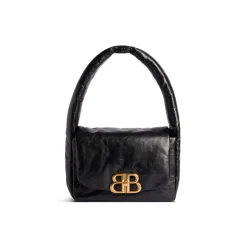 Borsa A Tracolla Monaco Piccola da Donna in Nero