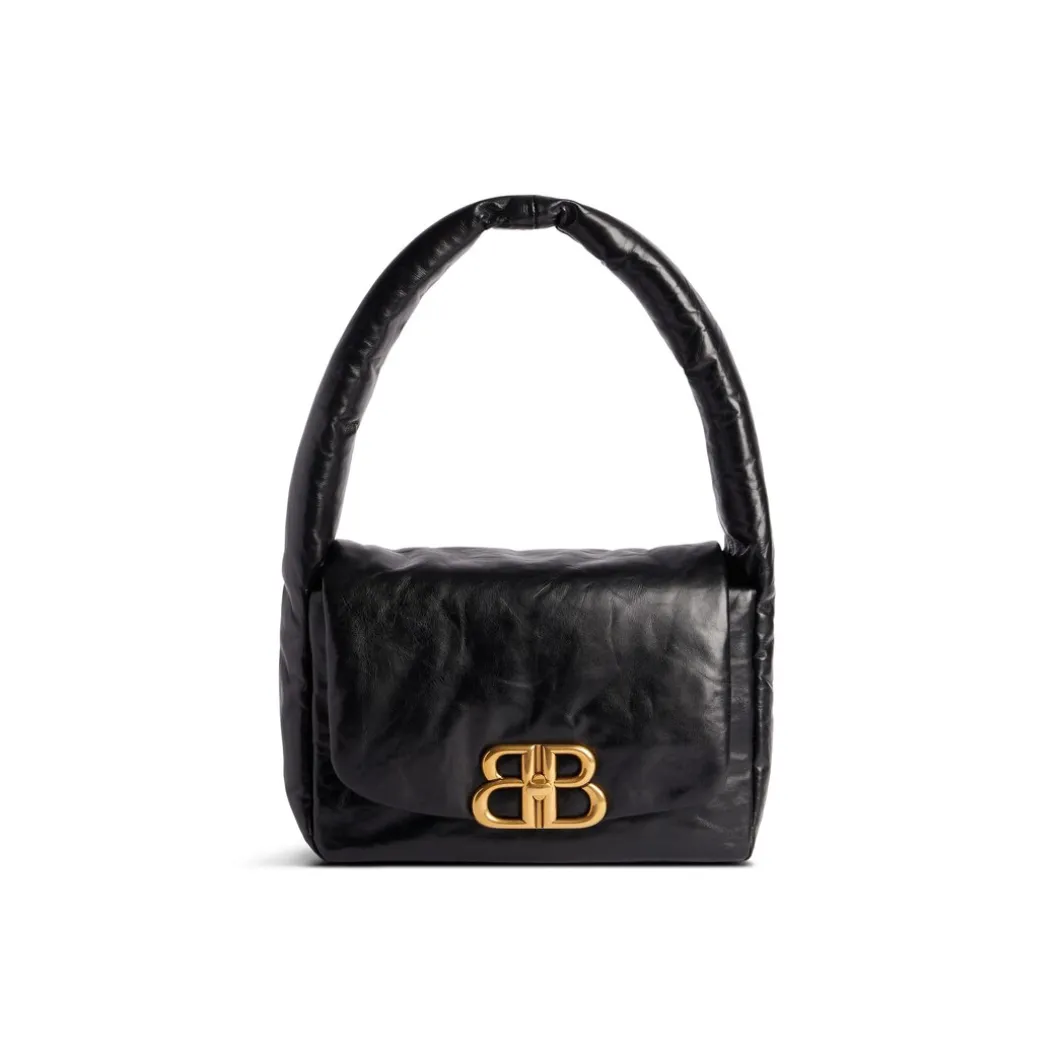 Borsa A Tracolla Monaco Piccola da Donna in Nero