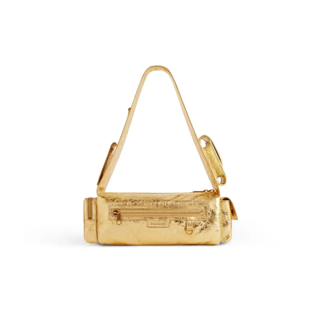 Borsa A Tracolla Superbusy Xs Metallizzata da Donna in Oro