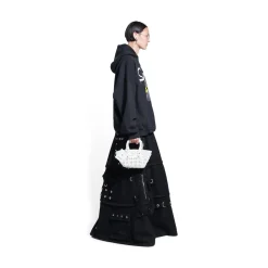 Borsa Bistro Xxs Basket Con Tracolla da Donna in Bianco