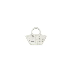 Borsa Bistro Xxs Basket Con Tracolla da Donna in Bianco