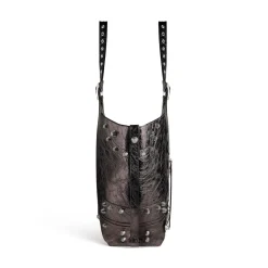 Borsa Carry All Le Cagole Grande Metallizzata da Donna in Grigio