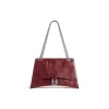 Borsa Con Catena Crush Media  da Donna in Rosso Scuro