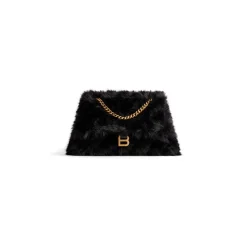 Borsa Con Catena Crush Media da Donna in Nero