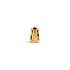 Borsa Con Catena Crush Piccola Metallizzata E Trapuntata  da Donna in Oro