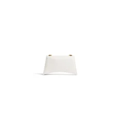Borsa Con Catena Crush Xs Lavorazione Coccodrillo  da Donna in Bianco Ottico