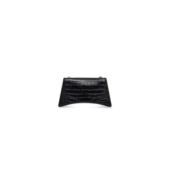 Borsa Con Catena Crush Xs Lavorazione Coccodrillo  da Donna in Nero