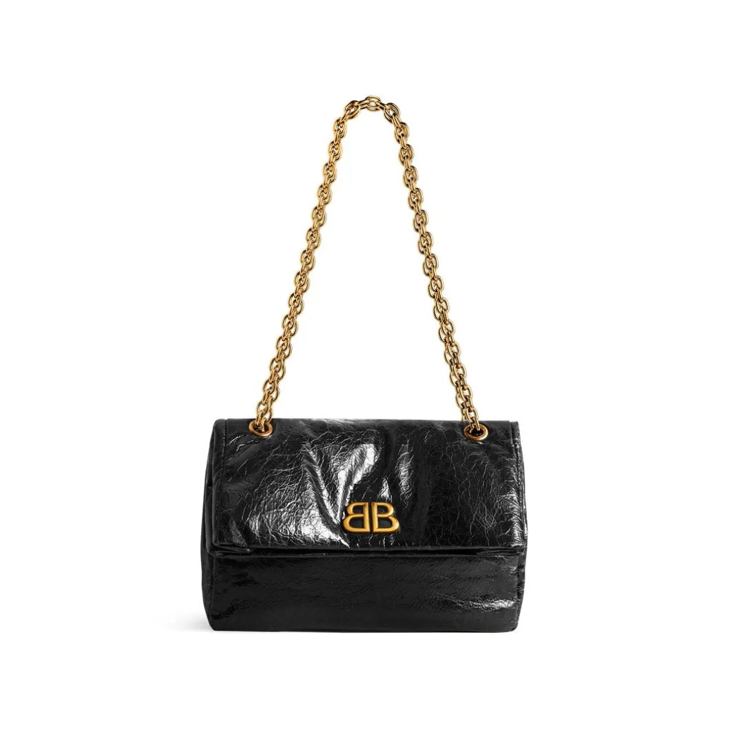 Borsa Con Catena Monaco Piccola da Donna in Nero
