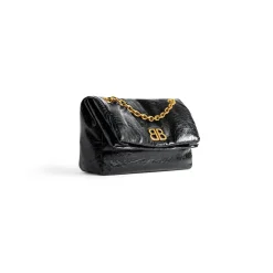 Borsa Con Catena Monaco Piccola  da Donna in Nero