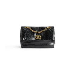 Borsa Con Catena Monaco Piccola da Donna in Nero