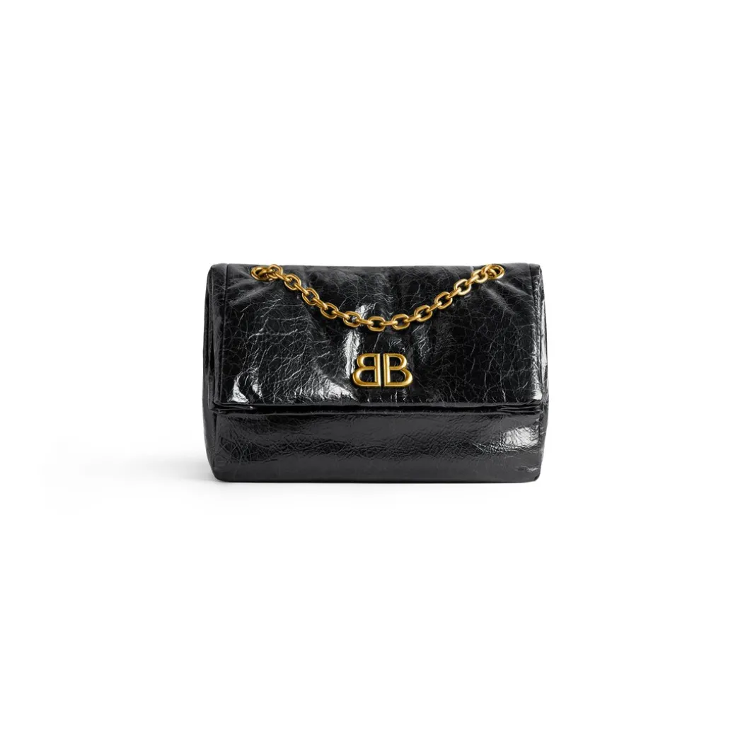Borsa Con Catena Monaco Piccola da Donna in Nero