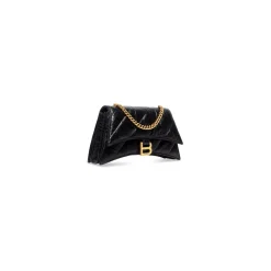 Borsa Crush Con Catena Xs Trapuntata   da Donna in Nero
