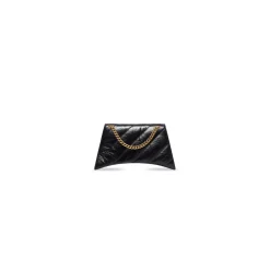 Borsa Crush Con Catena Xs Trapuntata da Donna in Nero