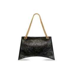 Borsa Crush Grande Con Catena  da Donna in Nero