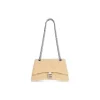 Borsa Crush Piccola Con Catena  da Donna in Beige