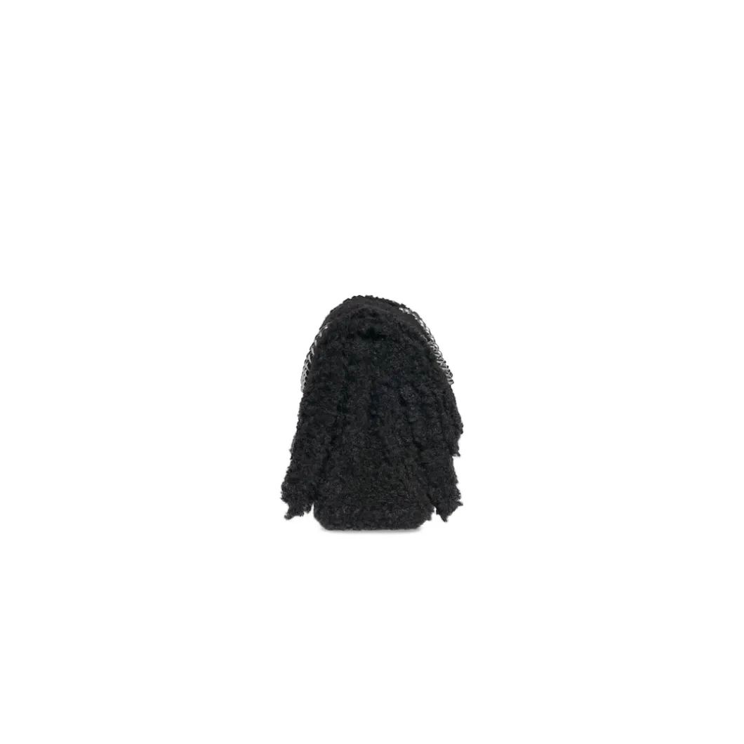Borsa Crush Piccola Con Catena da Donna in Nero