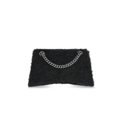 Borsa Crush Piccola Con Catena da Donna in Nero