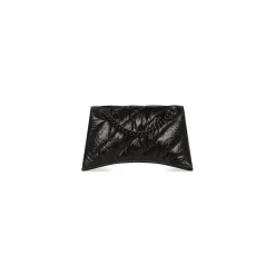 Borsa Crush Piccola Trapuntata Con Catena da Donna in Nero