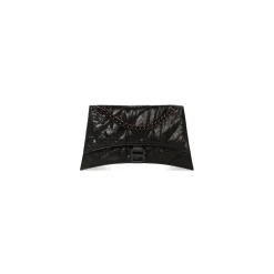 Borsa Crush Piccola Trapuntata Con Catena da Donna in Nero