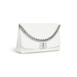 Borsa Flap Bb Soft Grande  da Donna in Bianco Ottico