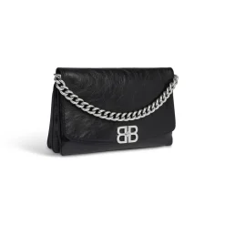 Borsa Flap Bb Soft Grande da Donna in Nero