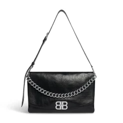 Borsa Flap Bb Soft Grande da Donna in Nero