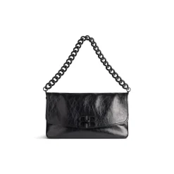 Borsa Flap Bb Soft Media in Nero