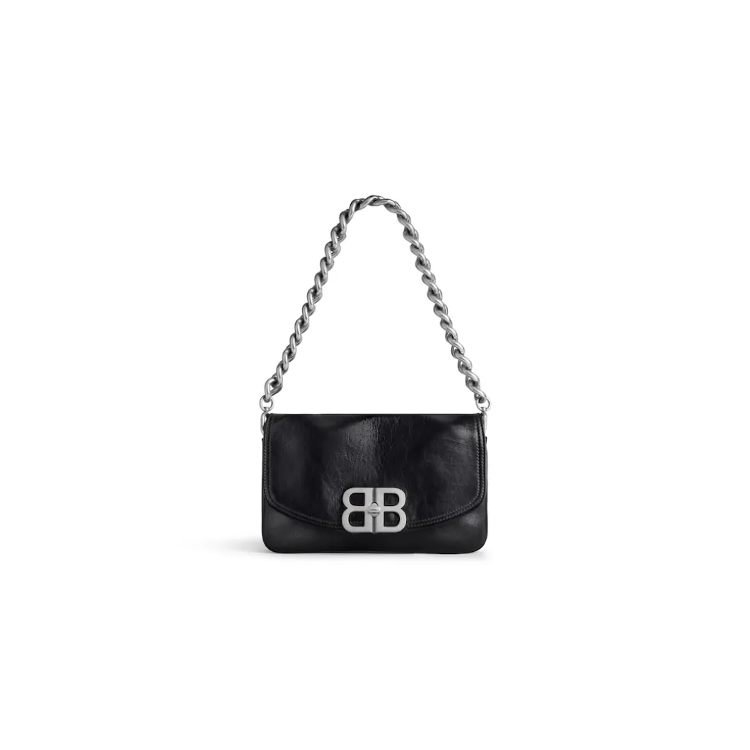 Borsa Flap Bb Soft Piccola da Donna in Nero