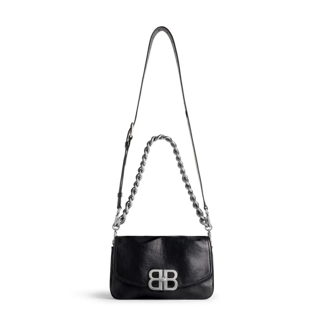 Borsa Flap Bb Soft Piccola da Donna in Nero