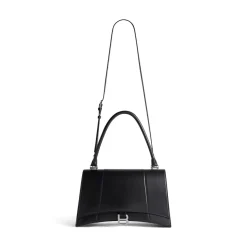 Borsa Hourglass Hinge Media da Donna in Nero