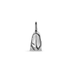 Borsa Hourglass Metal Xs  da Donna in Argento