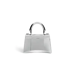Borsa Hourglass Metal Xs  da Donna in Argento