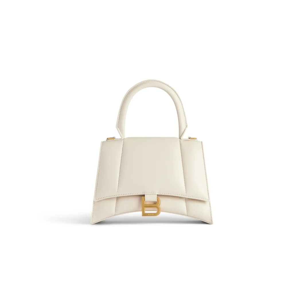 Borsa Hourglass Piccola da Donna in Beige Chiaro