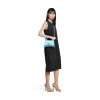 Borsa Hourglass Piccola In Vitello Box da Donna in Blu