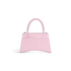 Borsa Hourglass Piccola In Vitello Box da Donna in Rosa