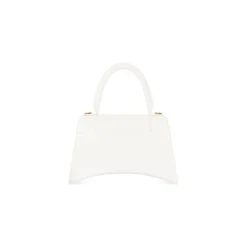 Borsa Hourglass Small Con Lavorazione Coccodrillo da Donna in Bianco