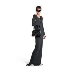 Borsa Hourglass X Le Cagole Media da Donna in Nero