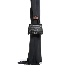 Borsa Hourglass X Le Cagole Media da Donna in Nero