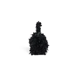 Borsa Hourglass Xs Con Fiocchi In Satin da Donna in Nero